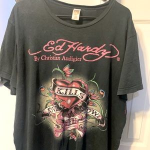 VINTAGE MENS ED HARDY TSHIRT